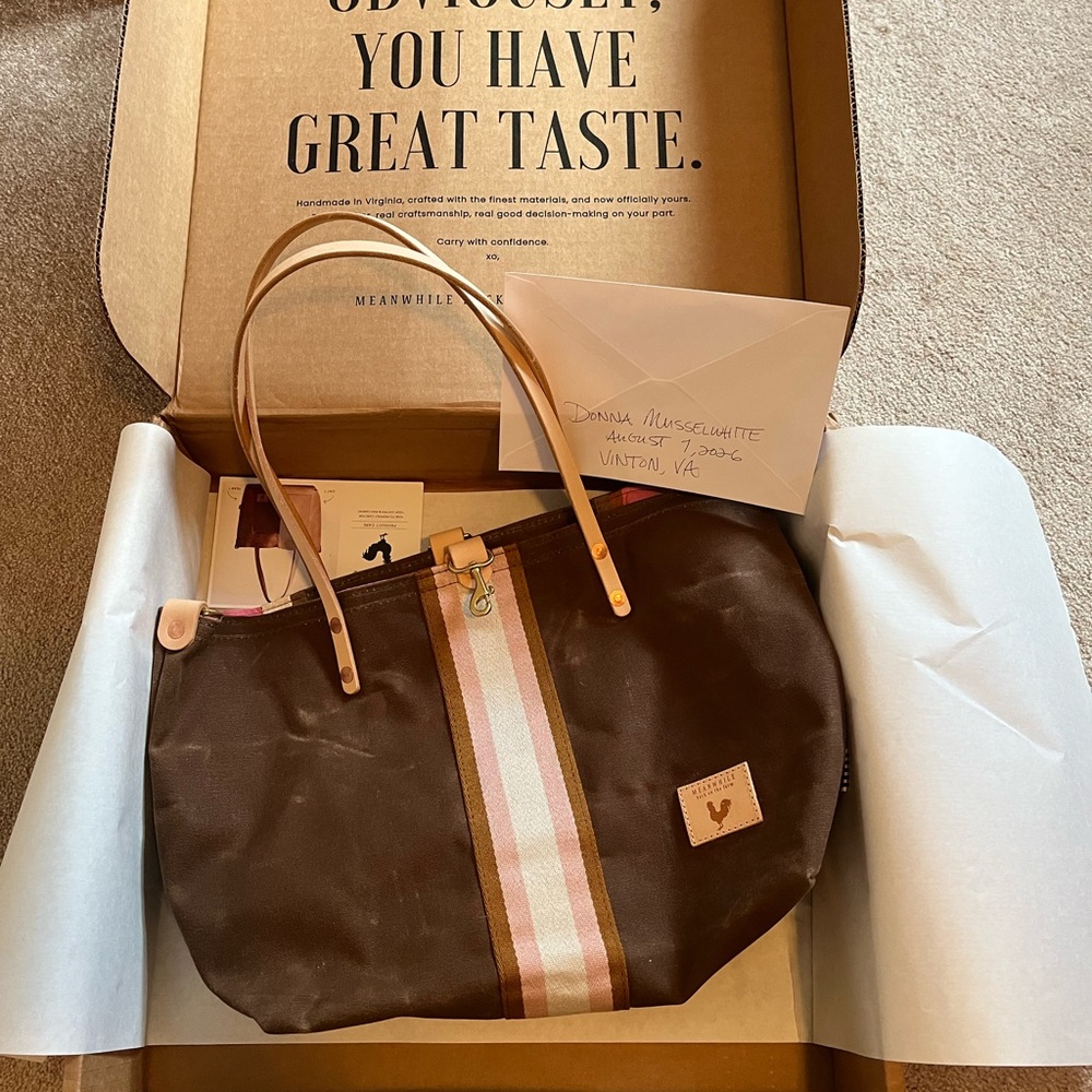 Meanwhile Back on the Farm Limited Edition* Waxed Canvas Perfect Tote